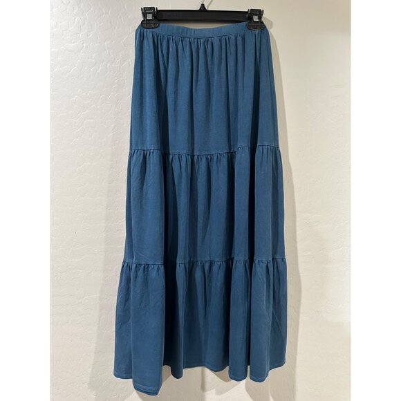 Indigo Thread CO. Women's Tiered Maxi Skirt size 1X NWOT - Picture 1 of 6
